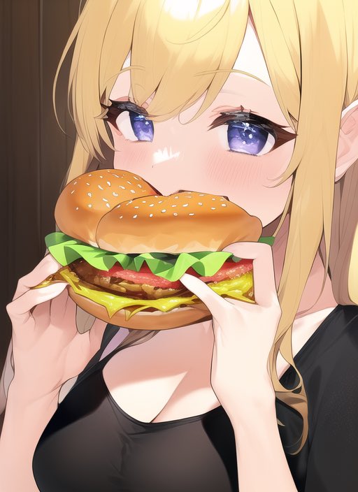 初めから手づかみで食って西洋人も食う食べ物なら性格に訓練されてるんじゃね⁉︎

「Idol eating hamburger」

ハンバーガーを食べるアイドル
おー…… 