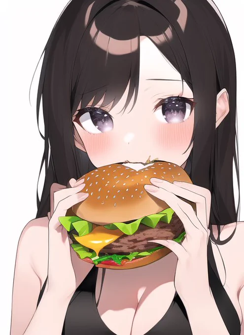 初めから手づかみで食って西洋人も食う食べ物なら性格に訓練されてるんじゃね⁉︎

「Idol eating hamburger」

ハンバーガーを食べるアイドル
おー…… 