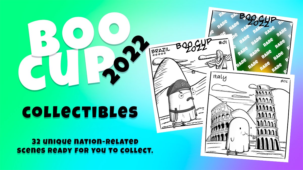 Hi Fam!
You asked for it, so here it is!

The Boo Cup 2022 Collection ⚽️

Tip: It will be worth being active in the community in the coming weeks! WL slots will be #FreeMint 

All info on discord 👻