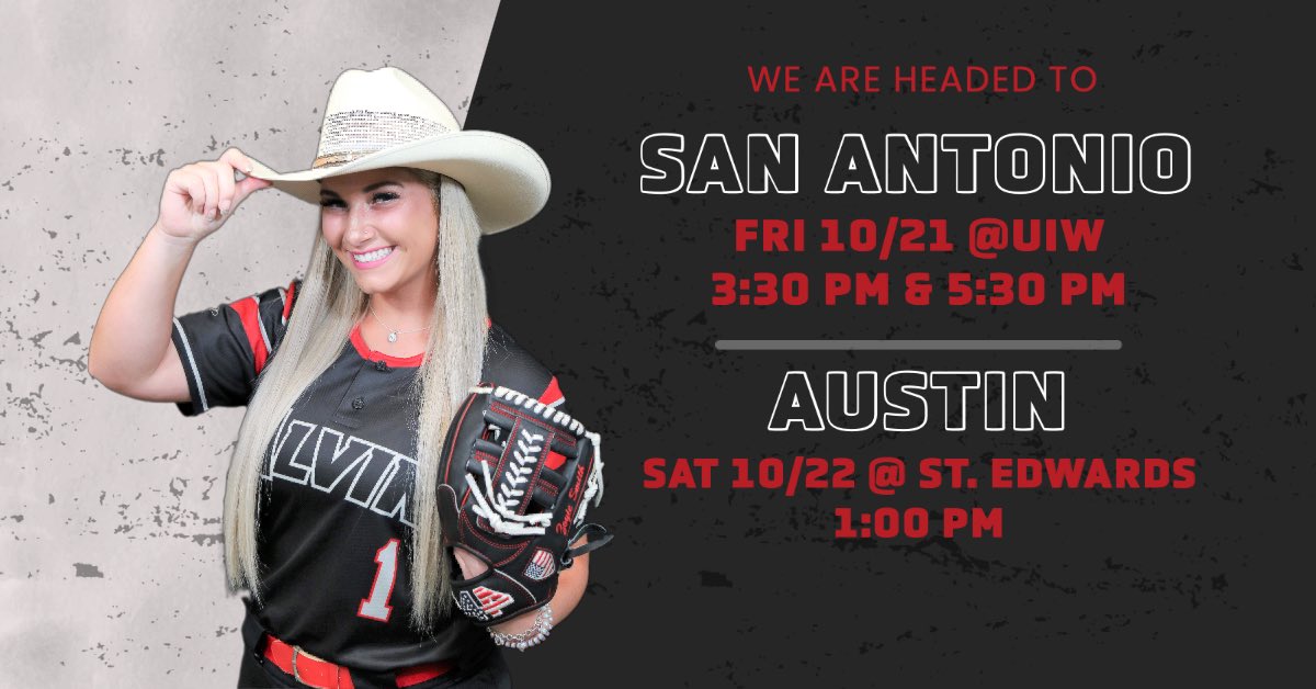This Friday, your lady dolphins are headed to San Antonio, TX to take on the University of Incarnate Word Cardinals in a double header. Games starts at 3:30 PM Friday! 

On Saturday we head over to Austin, TX to play St. Edwards University at 1:00 PM. 

We hope to see you there!