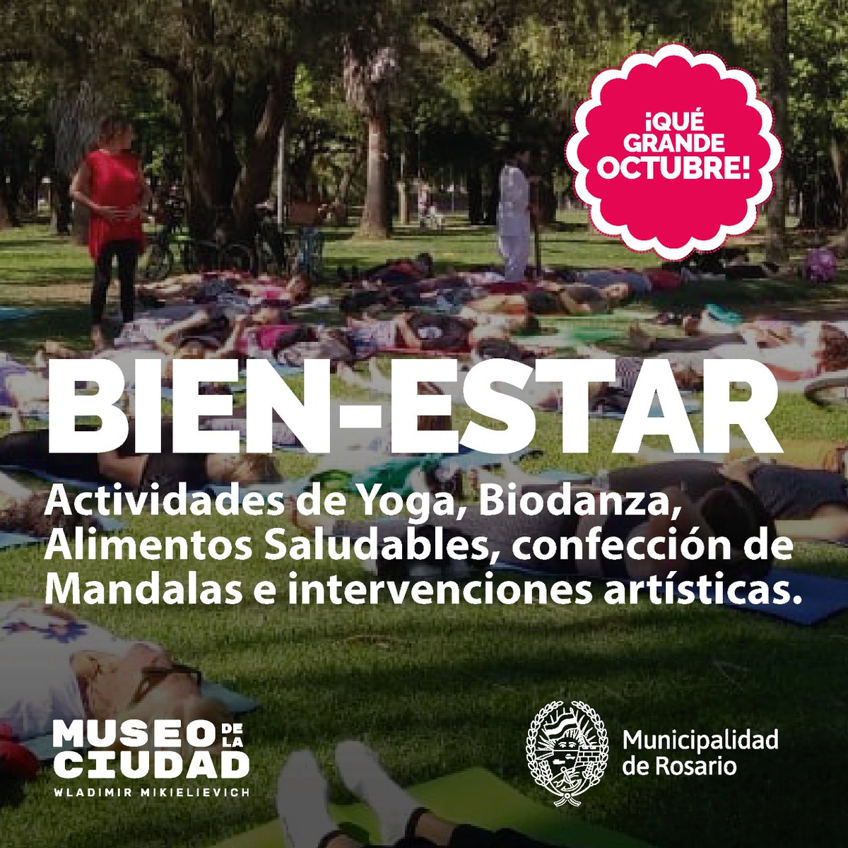 Actividad gratuita en conjunto a la Dirección de Adultas y Adultos Mayores
¡Las y los esperamos!😊
#RosarioCuidaASusGrandes
<a href="/CulturaRosario/">CulturaRosario</a>