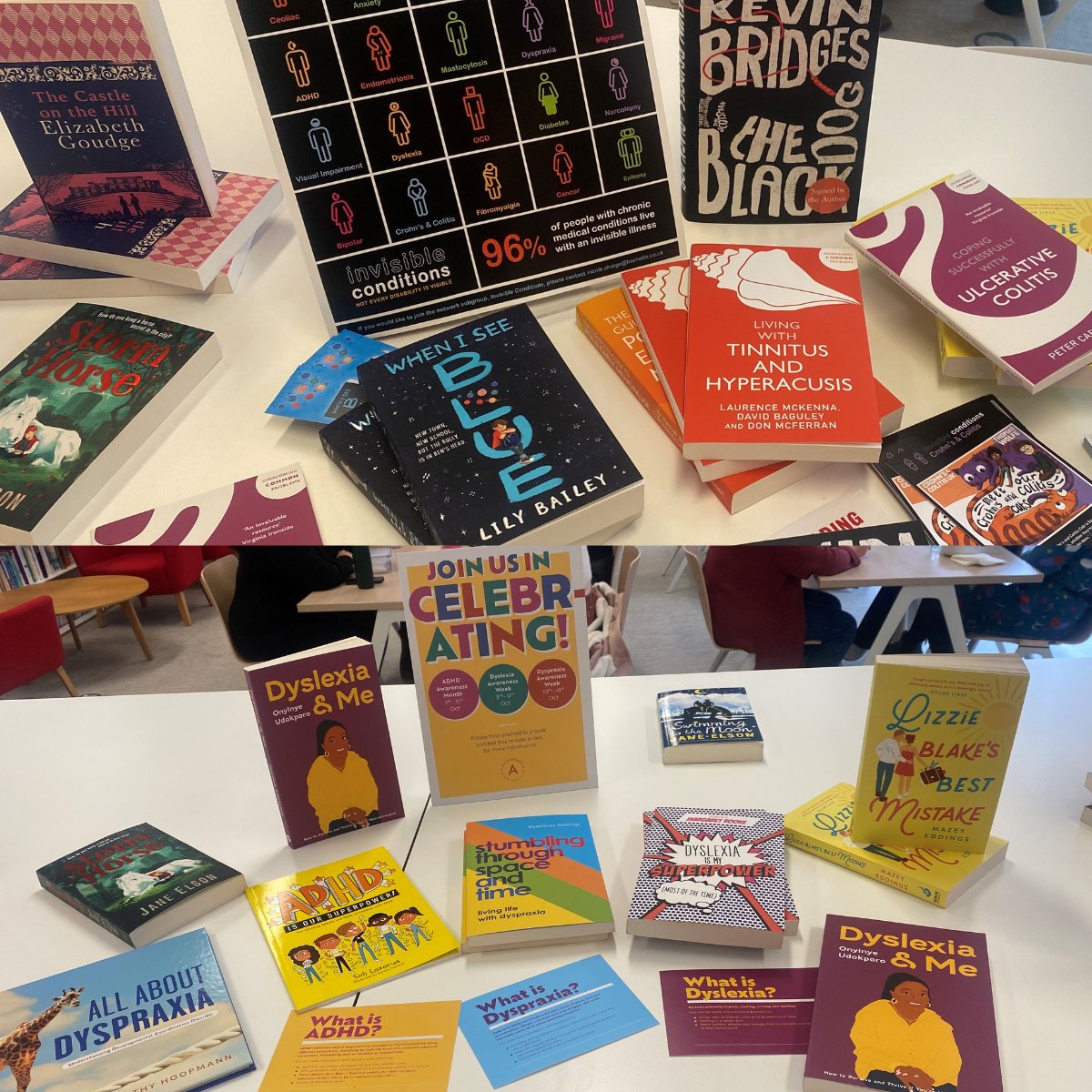 .<a href="/HachetteAccess/">AccessHachette</a> has shared some incredible books, info cards and guides with the team today to mark #InvisibleDisabilitiesWeek, bringing awareness to ways we can support everyone in the workplace, and that not all disabilities are visible 📚