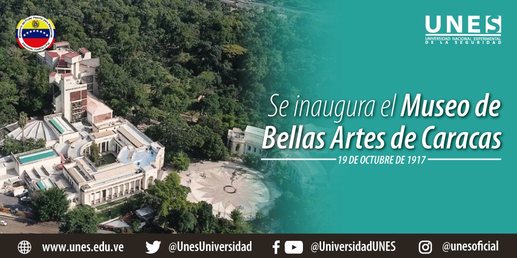 #PuebloUnidoYActivo 🇻🇪 Su apertura formal se realiza el 19 de octubre de 1918, exhibiendo obras pertenecientes a la Academia de Bellas Artes. Es el museo de artes plásticas más antiguo y uno de los más importantes de Venezuela. 
<a href="/lacamer/">GRAL LARRY CARRERA</a> 
@DttoUnes1 
@zavarse_fabio