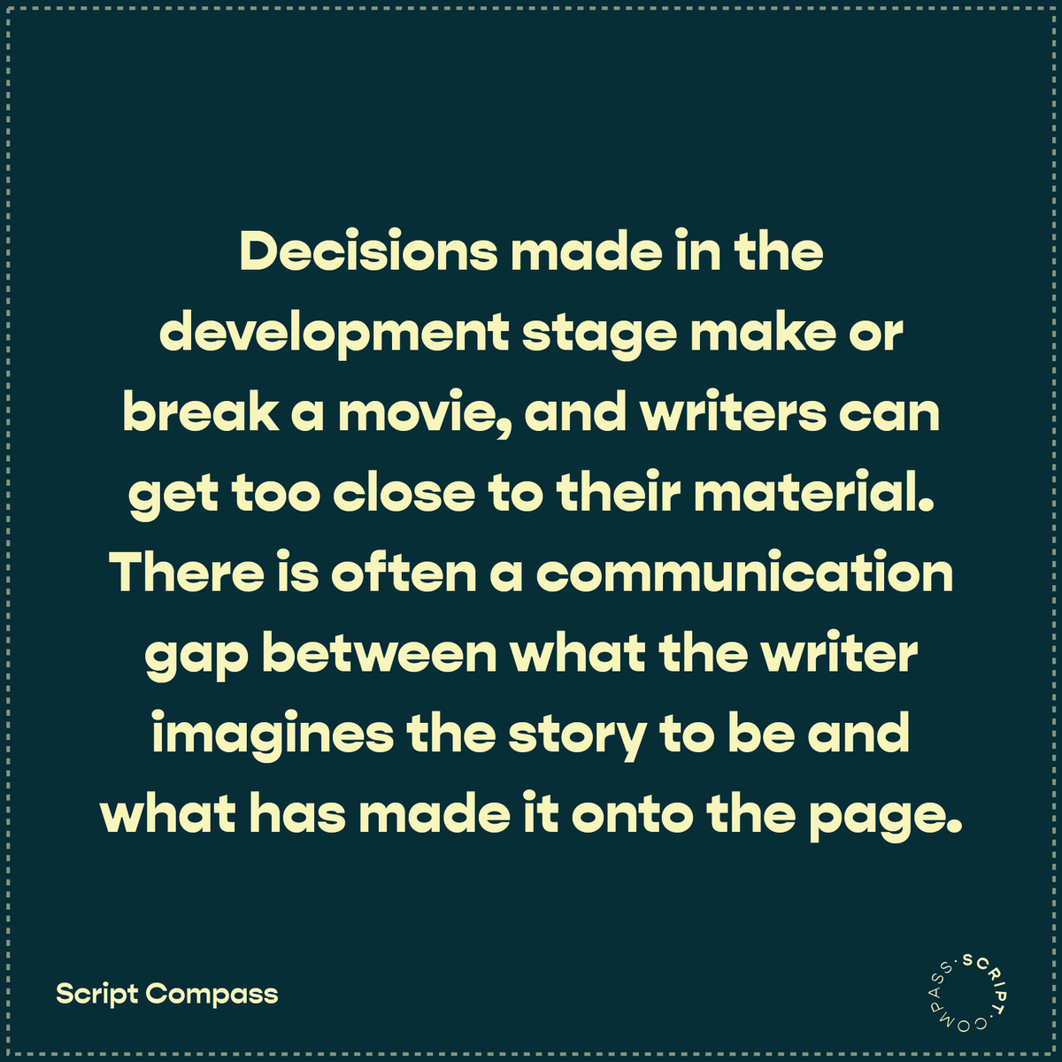 CompassScript's tweet photo. Why is feedback on your script crucial?
🤔

#scriptwriting #Script  #scriptwriter #scriptdevelopment #scriptcompass #screenplay #shortfilm #featurefilm #tv #tvpilot #gamingnarrative https://t.co/P6YhKAfpKU