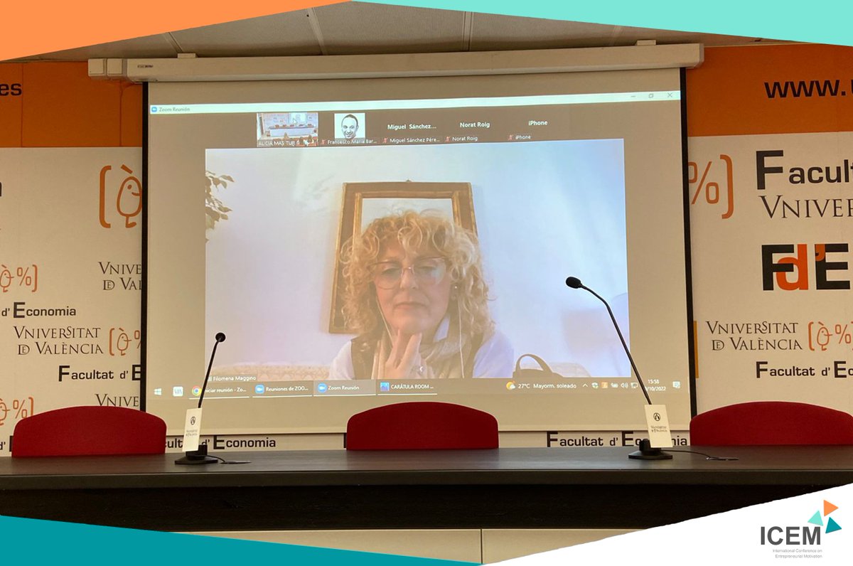 IcemConference's tweet photo. 🗣We are back at #ICEM22 with the second day of the congress💪. To begin with, we have just enjoyed a guest keynote speaker on: "Wellbeing and sustainability in the post-COVID-19 era". ⤵️ https://t.co/j3NYVuRgcI