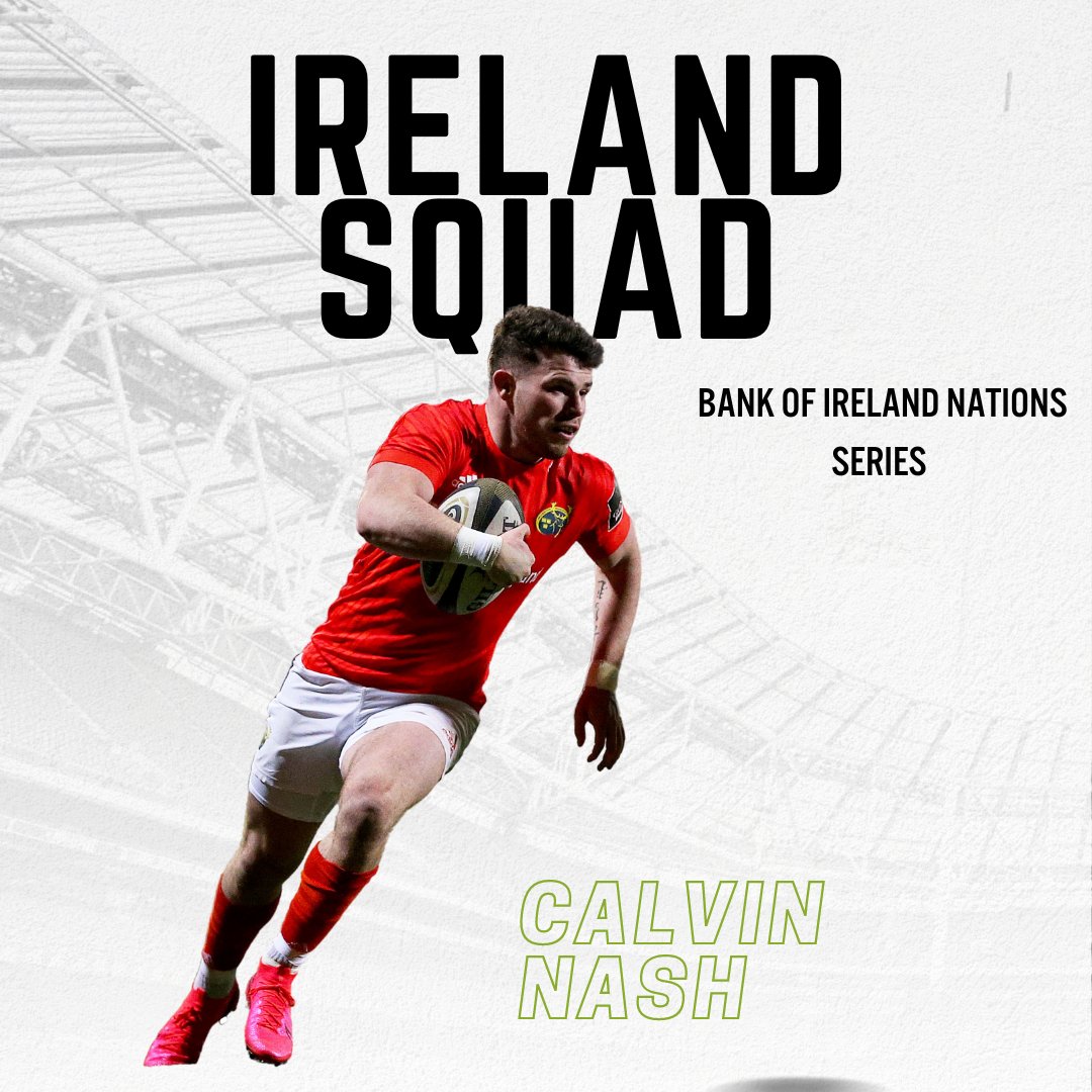 Delighted for Calvin as he is selected in the <a href="/irishrugby/">Irish Rugby</a> squad for the upcoming Bank of Ireland Nations Series.

It's great recognition of Calvin's recent performances for Munster and Emerging Ireland

#IrishRugby #rugby #AutumnNationsSeries