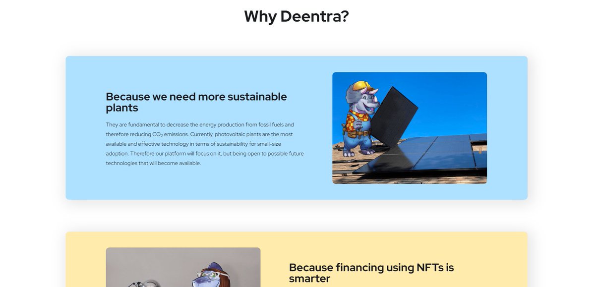 Fellow Dinos,🦖the new DeentraPlatform Website is almost here!

It comes together with the boost the team is giving to the Platform's development⚙️

🚀Public Launch: Friday 21/10 at 16:00 (CET)

It's time to build new #photovoltaic plants☀️

#Algofam #Algorand #ALGO #AlgorandNFT