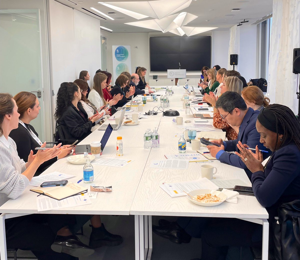 FinlandUN's tweet photo. Thank you Dr. Jessica Smith, Georgetown Institute for Women, Peace & Security for presenting latest research updates on advancing #Commitment2025. Thank you all participants for great discussion on how to support the implementation of the #WPS agenda. 🔗https://t.co/9gwuR0SNtZ https://t.co/QDAXbSjQfb