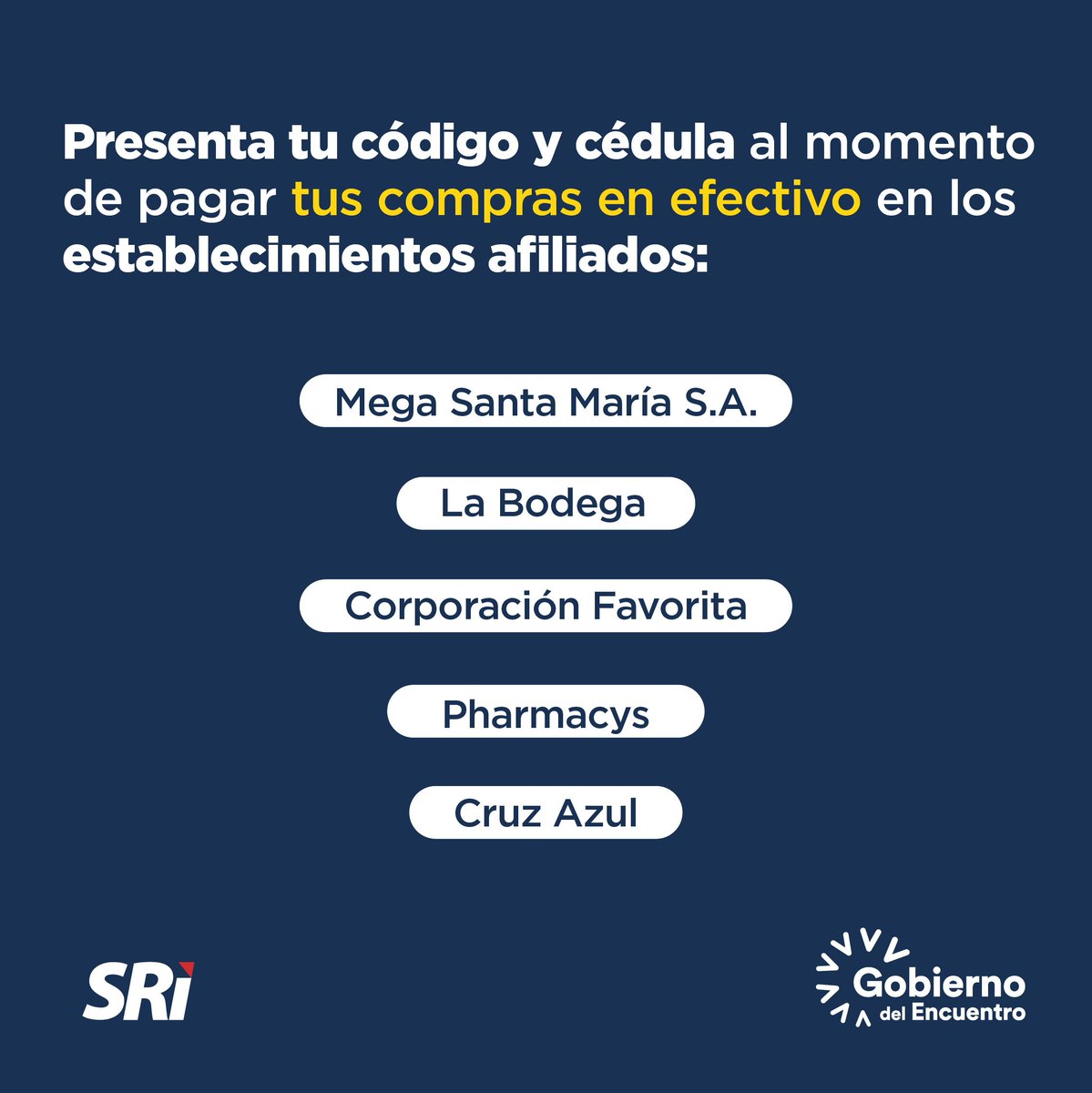 DeysiFonsecaJ's tweet photo. Solicita la devolución automática del IVA en los establecimientos afiliados.

Mira el listado en https://t.co/wqALSeswxb 

#DevoluciónIVA
#Ecuador https://t.co/kdjbQo4nlk