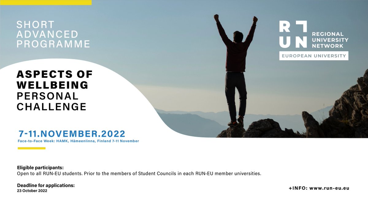💪 Do you want to become a true entrepreneurial self, with confidence in your own skills? Join this new SAP and participate in a week in Finland! 👉 APPLY BY 23 OCTOBER +INFO: bit.ly/SAP_Personal_C… #run_eu
