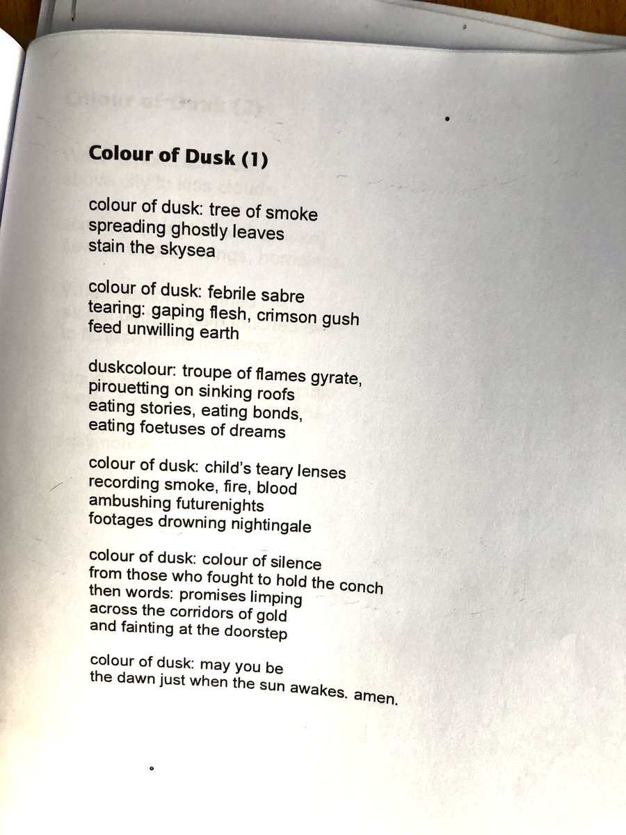 theafankaze's tweet photo. Sharing a piece from my forthcoming chapbook, Pieces of a Broken Sun. This is “Colour of Dusk”, do you like it? 🤔 https://t.co/GdGvcE6yY9