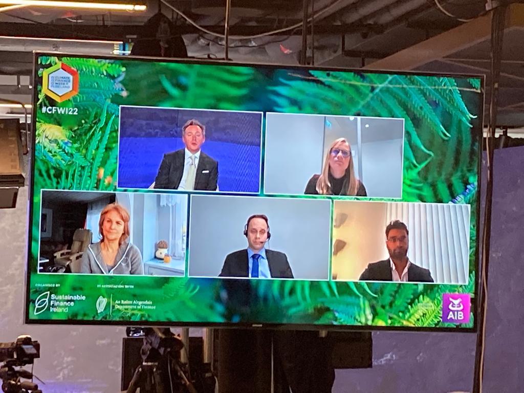 maplesgroup's tweet photo. At #ClimateFinanceWeek, #Ireland Managing Partner, Peter Stapleton, hosted a panel with Asset Managers and our own Mark Weir, while Finance Partner, Stephen McLoughlin, shared his insights into capital markets. #CFW21 #SustainableFinance https://t.co/p6sLz38T1m