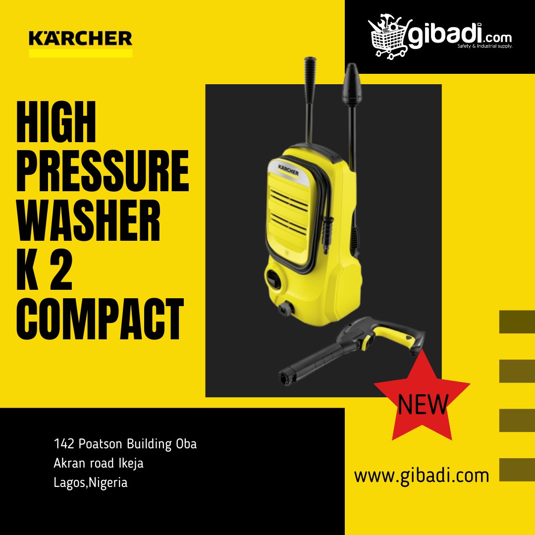 GibadiStore's tweet photo. KARCHER HIGH PRESSURE WASHER K 2 COMPACT
Best in it class!
Made in Germany!

Click here to view us on our website
https://t.co/fdlQ1dXrXx 

#karcher #homeandgarden #safetyfirst #lekkimassacre https://t.co/eWwBLnHyo2