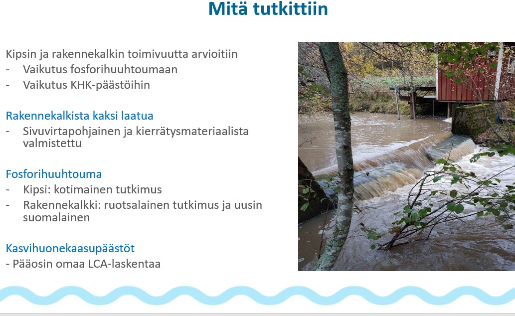 savekipsihanke's tweet photo. Kipsi toimii hyvin vesiensuojelukeinona ja on kustannusvaikuttavin keino. Suurin vaikutus saadaan pelloilla, joilla viljavuusfosfori on korkea tai jotka ovat eroosioalttiita, totesi tutkijatohtori @slotjonen   (@helsinkiuni). https://t.co/KSE35g5tMD