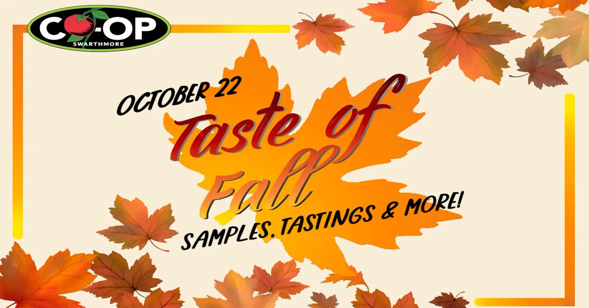 Join us on Saturday for a Taste Of Fall! We'll have festive samples all day long.
buff.ly/3S7IBDG