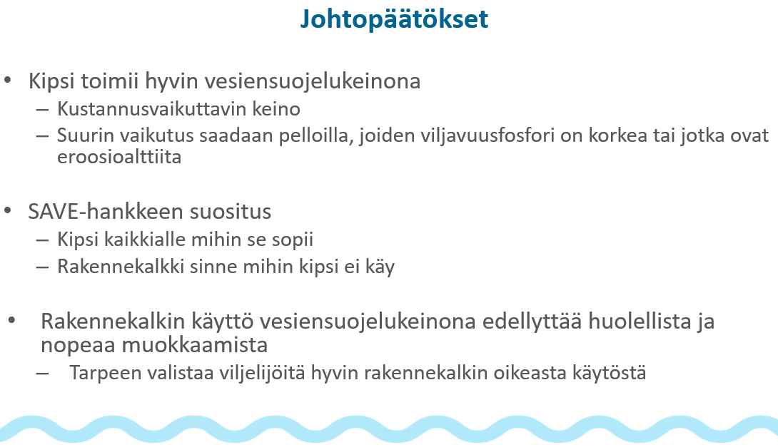 savekipsihanke's tweet photo. Kipsi toimii hyvin vesiensuojelukeinona ja on kustannusvaikuttavin keino. Suurin vaikutus saadaan pelloilla, joilla viljavuusfosfori on korkea tai jotka ovat eroosioalttiita, totesi tutkijatohtori @slotjonen   (@helsinkiuni). https://t.co/KSE35g5tMD