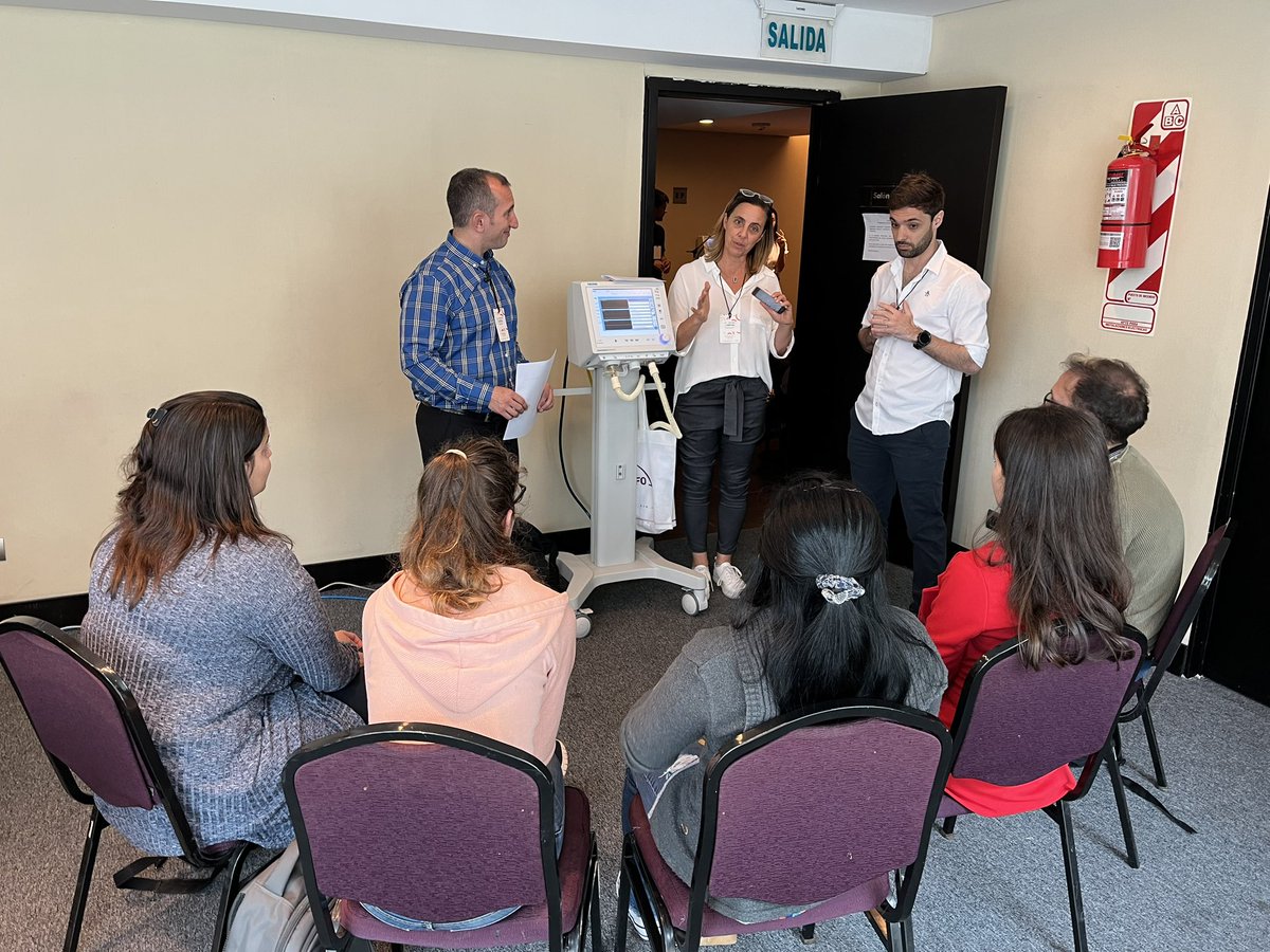EmiSteinberg's tweet photo. Continuamos en el #CUORE22 @imedCV con talleres de Ventilación Mecánica: programación inicial y monitoreo básico de la mano de #TECME. https://t.co/9Kqcrimqvw