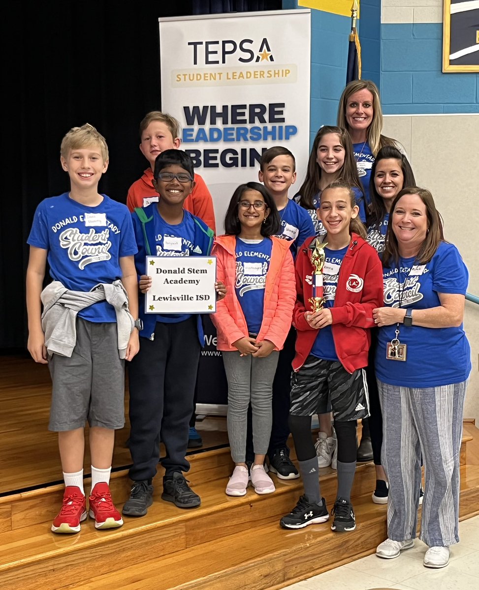 ShawnaMiller03's tweet photo. Congratulations to the 3 @LewisvilleISD schools awarded with the TEPSA student leadership award 🎉 #onelisd #weleadtx https://t.co/wvGcWicLWU