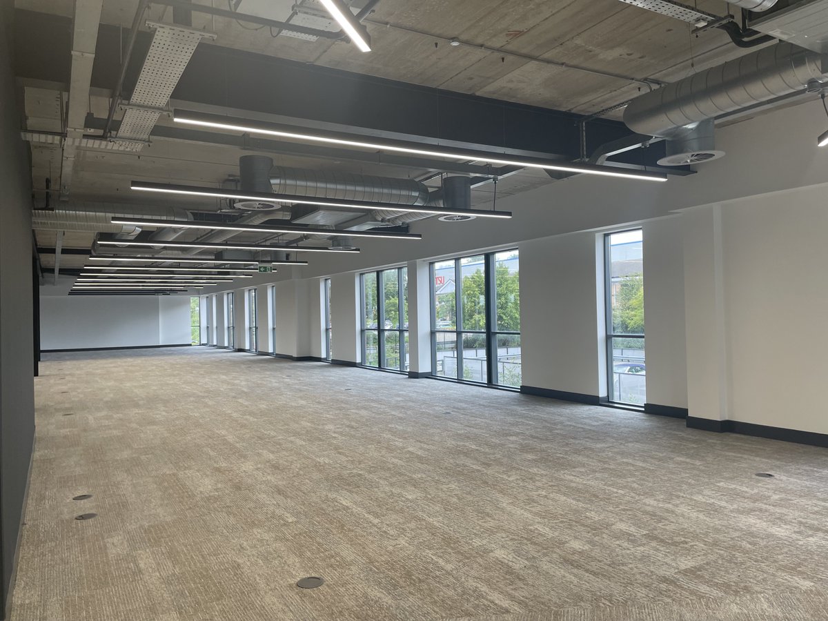 Element_BW's tweet photo. Our office remodel is providing best-in-class suites starting from 3,500 sq ft! 

We love seeing how the office space is coming along as construction is coming to a close 🛠️ 

Discover our availability by contacting our agents @CanningONeill / @Savills https://t.co/5ahfaAizLv