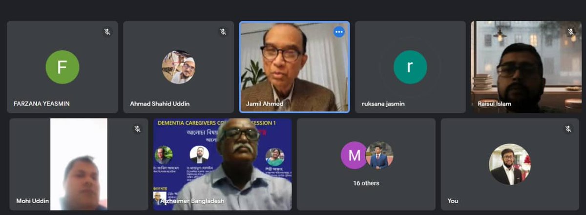 AlzheimerBD's tweet photo. “Dementia is not a stigma,
Let's talk about dementia and together we can do a lot.
Last October 16, 2022, the first consultation meeting for dementia family caregivers was Google Meet.
https://t.co/p6FRkMJX6Y https://t.co/VmA9hCjyDf