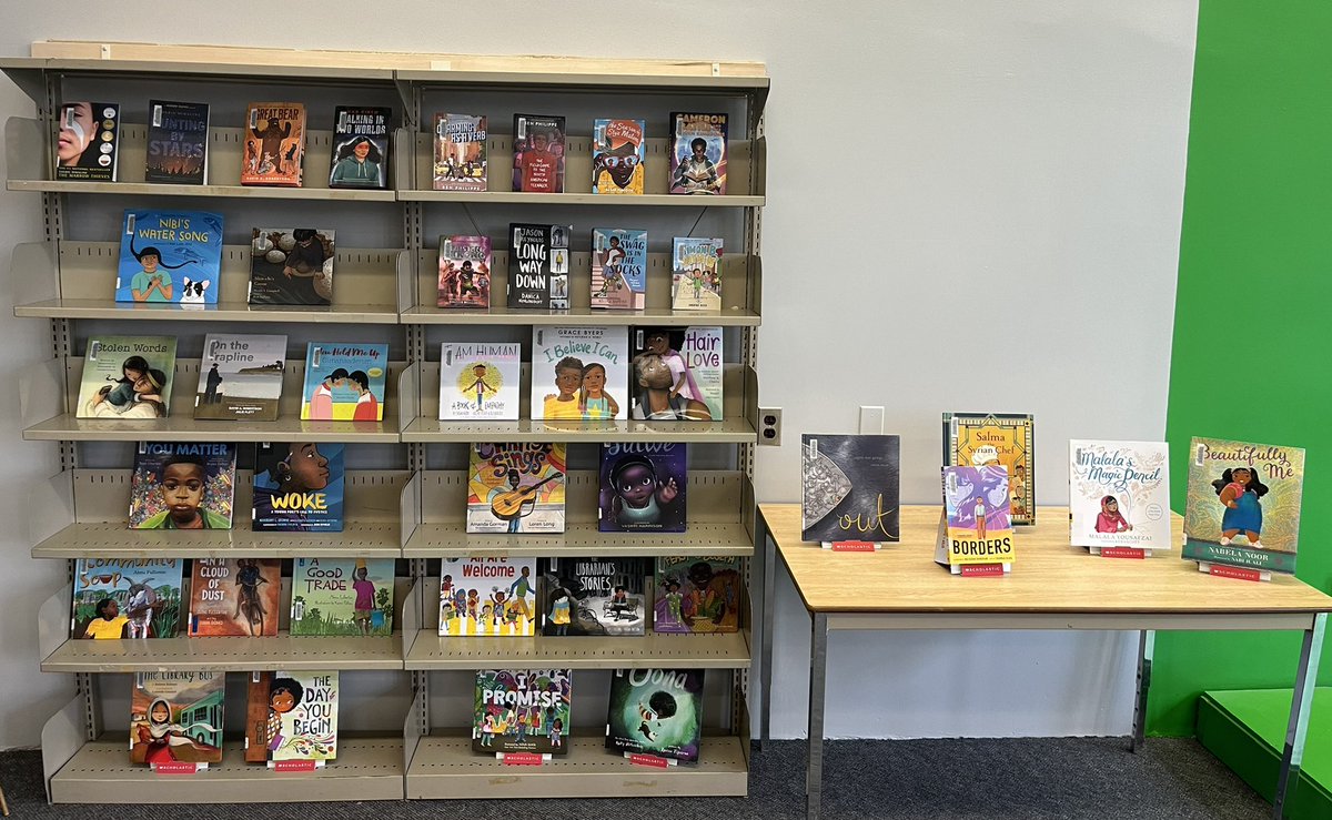 Ss were very excited to see our display of books written by BIPOC authors in the library. Ss should see themselves in the literature that surrounds them. #RepresentationMatters <a href="/TVDSBLiteracy/">TVDSBLiteracy</a> <a href="/TrafalgarPS/">Trafalgar PS</a> @TitansMr @MsZimmersroom