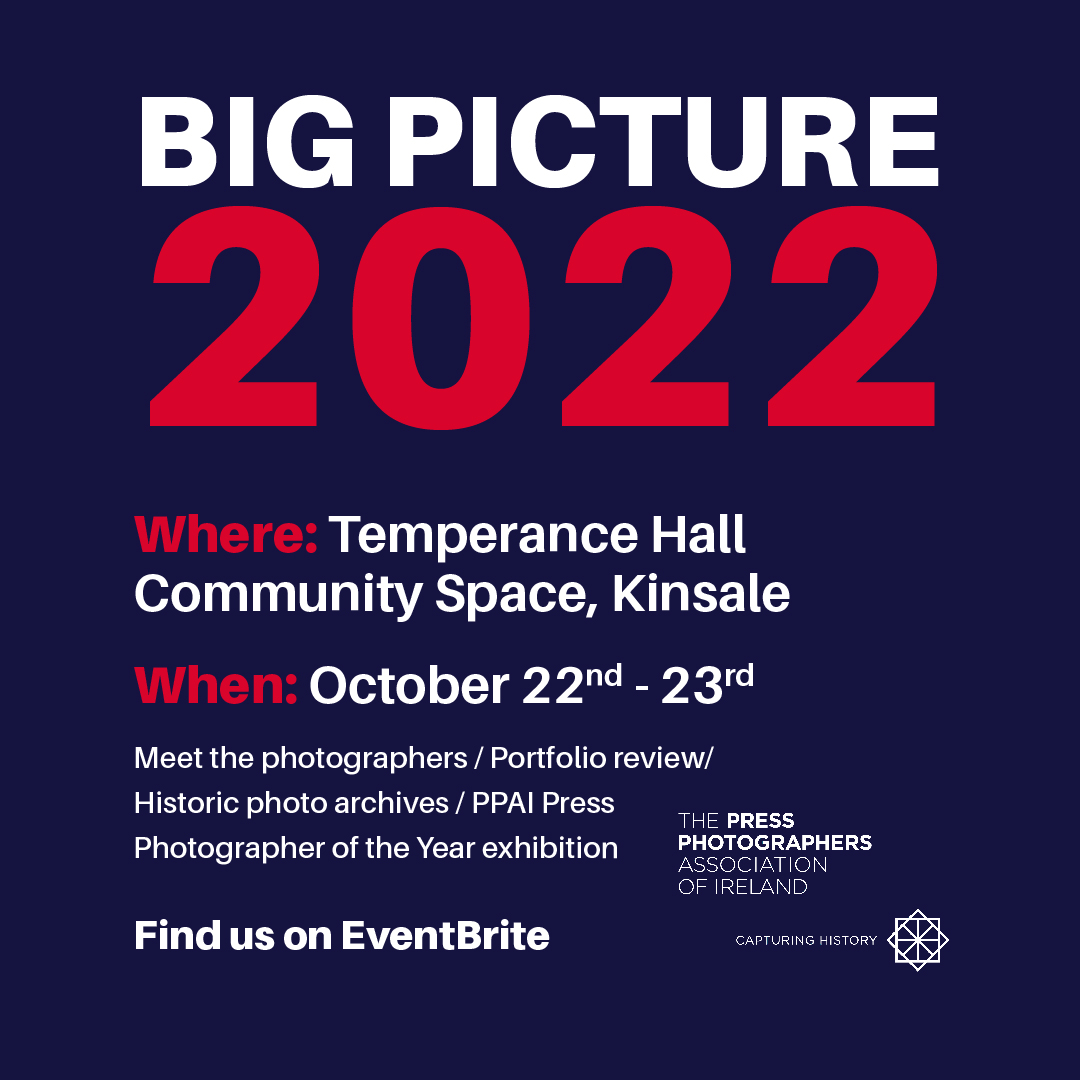 Join us in Kinsale this weekend to see the best of Ireland's Press Photography at Big Picture 2022. Meet top photographers and see award-winning images. All are welcome, admission is free with tickets available on EventBright.ie here: Link is: eventbrite.ie/e/big-picture-…