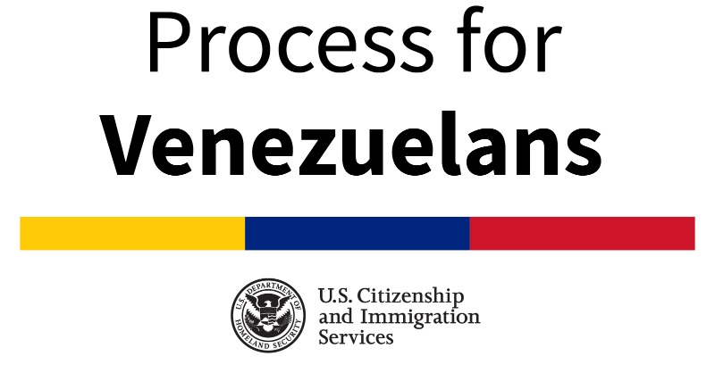 USCIS's tweet photo. Happening today: We invite you to participate in a webinar on the new process for Venezuelans. We will give an overview and a demonstration on how to file Form I-134. Join us Wed., Oct. 19, from 2-3:15 p.m. ET. No registration required. More details here:
