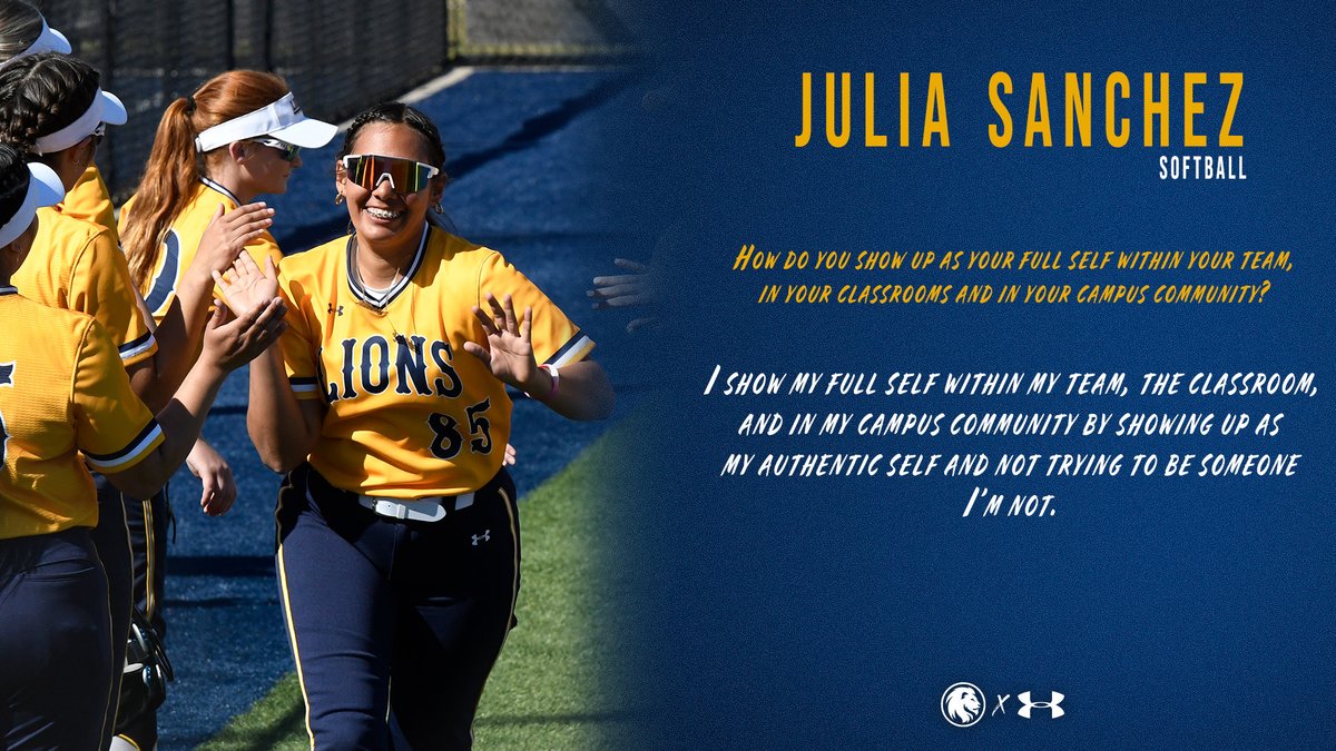 Lion_Athletics's tweet photo. How do you show your full self to the team? As part of #NCAAInclusion week, some of our student-athletes answer how they are able to do that #UnleashTheBeast https://t.co/sUco6ltrhm