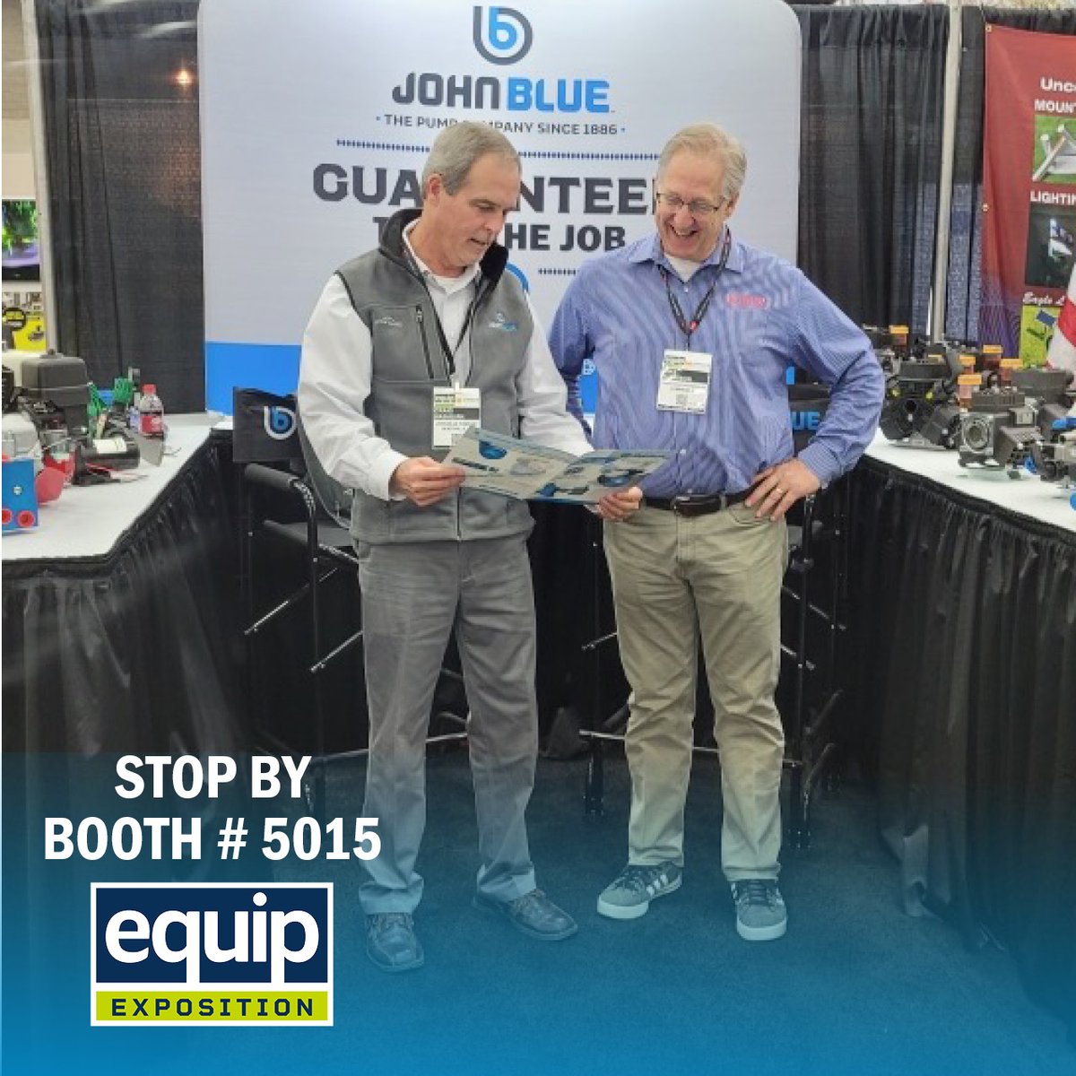 JohnBlueCo's tweet photo. We're live at Equip Exposition! Stop by and say hello at Booth # 5015 October 19 - 21, 2022.

#johnblue #johnblueco #johnbluepumps #guaranteedtodothejob #equipexpo https://t.co/HjTxcOUBOz