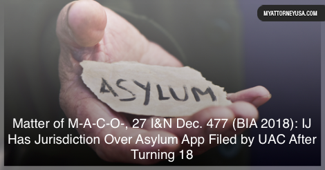 MyAttorneyUSA's tweet image. Check this link to learn about whether the USCIS or the Immigration Judge has initial jurisdiction over an #asylumapplication filed by a respondent [in #removalproceedings] who was previously determined to be #unaccompaniedchildren bit.ly/3mn9qXj #immigrationusa