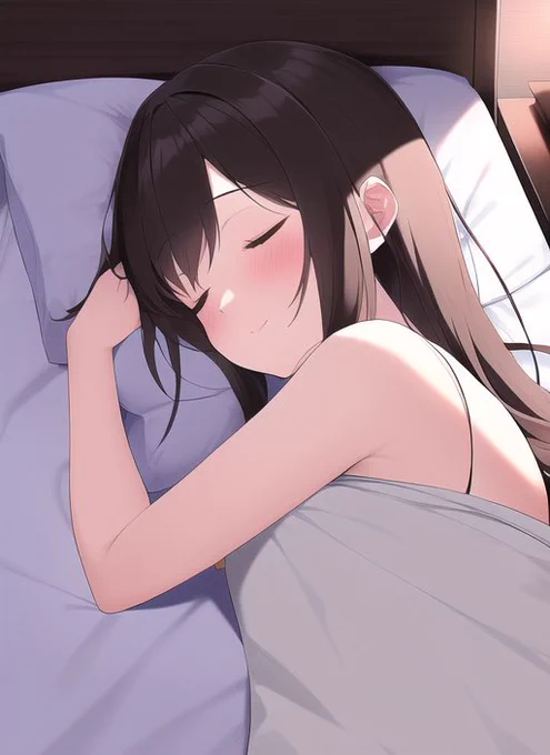 「Idol asleep in bed,nsfw」

ベッドで眠っているアイドル、えち絵

あーこの神呪文!! nsfwでも可愛さと体型のクオリティが下がらない! 
