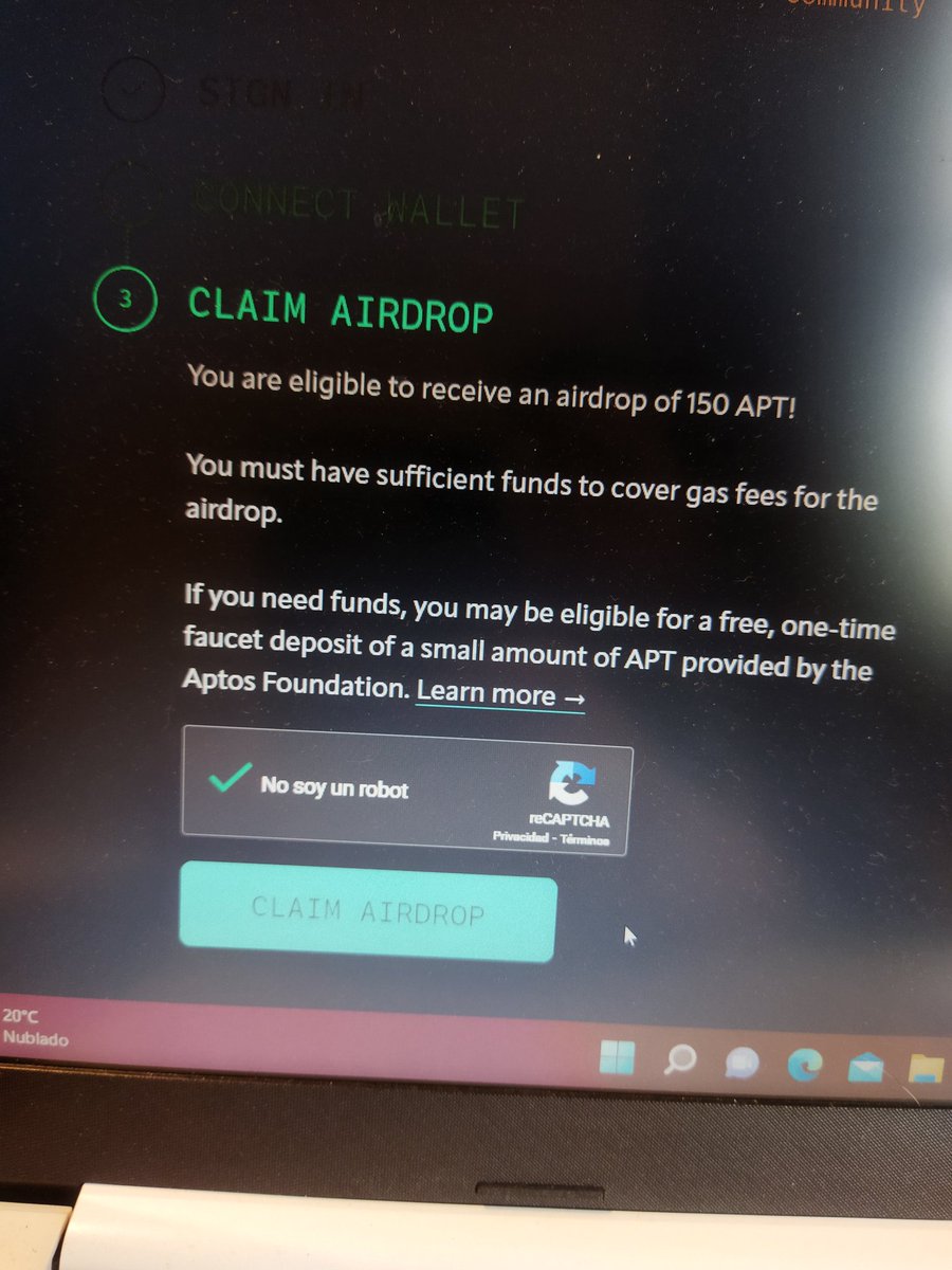 Franvalvrz's tweet photo. El airdrop de Aptos! Más de mil dólares! https://t.co/lGfX5wP7Sj