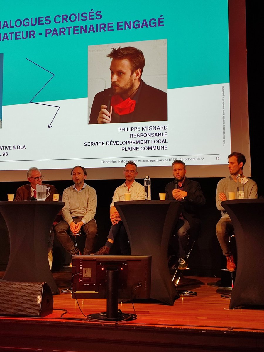 JPhilippebrun's tweet photo. [#Ess - Verbatim] Ph.#Mignard, @PlaineCommune, aux #RNAESS @avise_org (19/10) : "L'#Ess est un champ #transversal avec des acteurs qui ont des #expertises terrains et métiers avec lesquels il faut travailler pour avoir une politique publique de l'#Ess cohérente" cc @ReseauRTES ⤵️ https://t.co/S6VUFTY52V