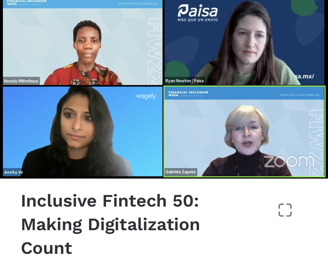 CFI_Accion's tweet photo. Join us now for “Inclusive #FinTech 50: Making Digitalization Count.” Learn what our #IF50 2022 winners are doing! https://t.co/QRci1VlXF5 Congrats to the winners & thanks to our sponsors: @Visa, @MetLife, @JerseyOAC & @comicrelief. Learn more here. https://t.co/OuOEDPSJrS #FIW22 https://t.co/vZbO9nsTdh