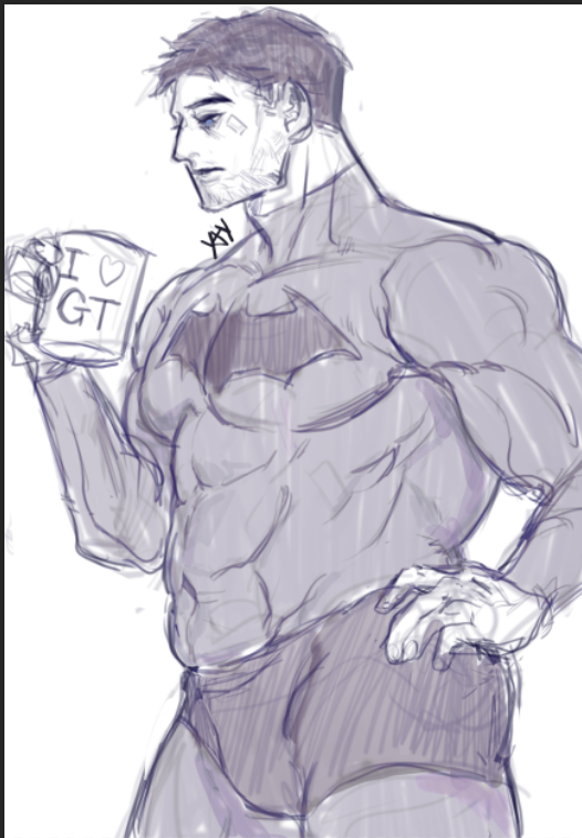 lill_Suu's tweet photo. I usually drawn Bruce as a pretty boy with a hourglass body but a tired old man with a heavy boxer body is my real type of bottom Bruce. 
and yes with lots of body hair.
 #batman #BruceWayn https://t.co/7Iz0ONPuR7