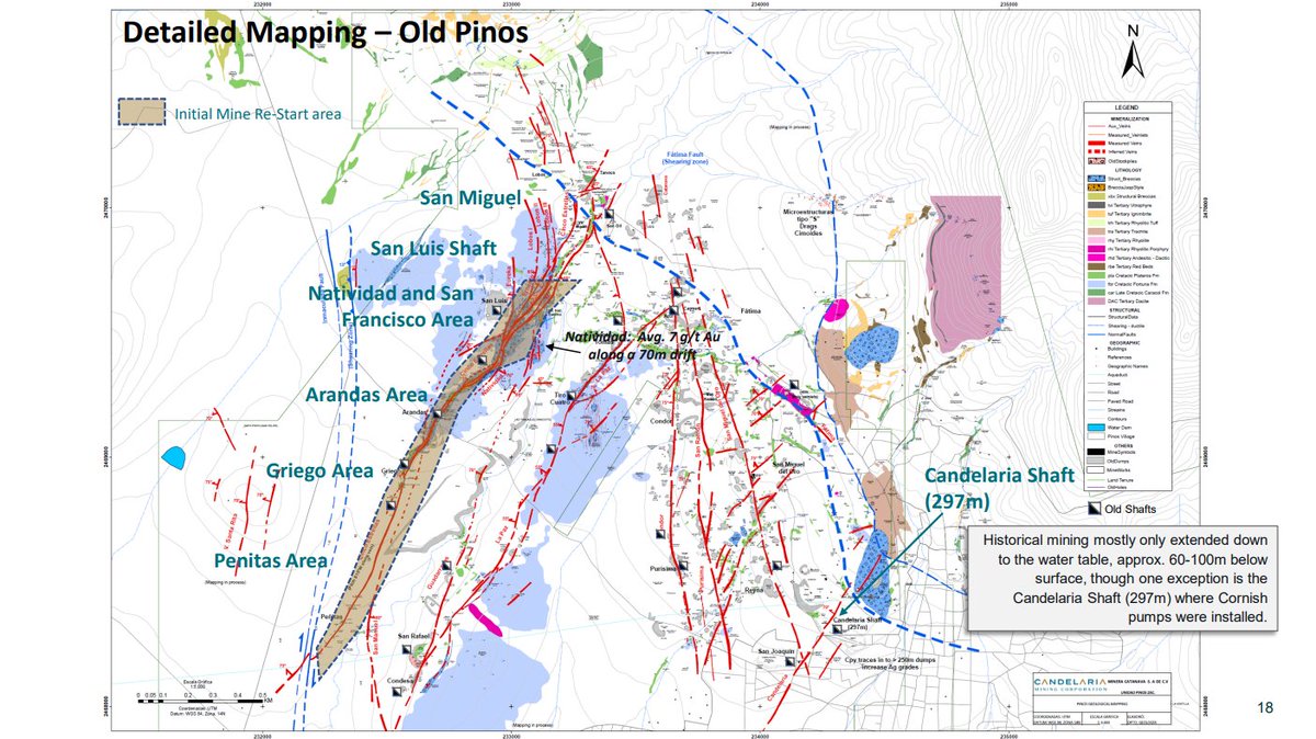 CandelariaGold's tweet photo. The $CAND Pinos Gold Project has an excellent location in the highly productive Zacatecas gold &amp; silver mining belt, the 2nd largest mining state in Mexico. Zacatecas makes Mexico the largest silver producer in the world. 52 shafts in whole district, 40km of underground workings. https://t.co/2Z67BeGWvW