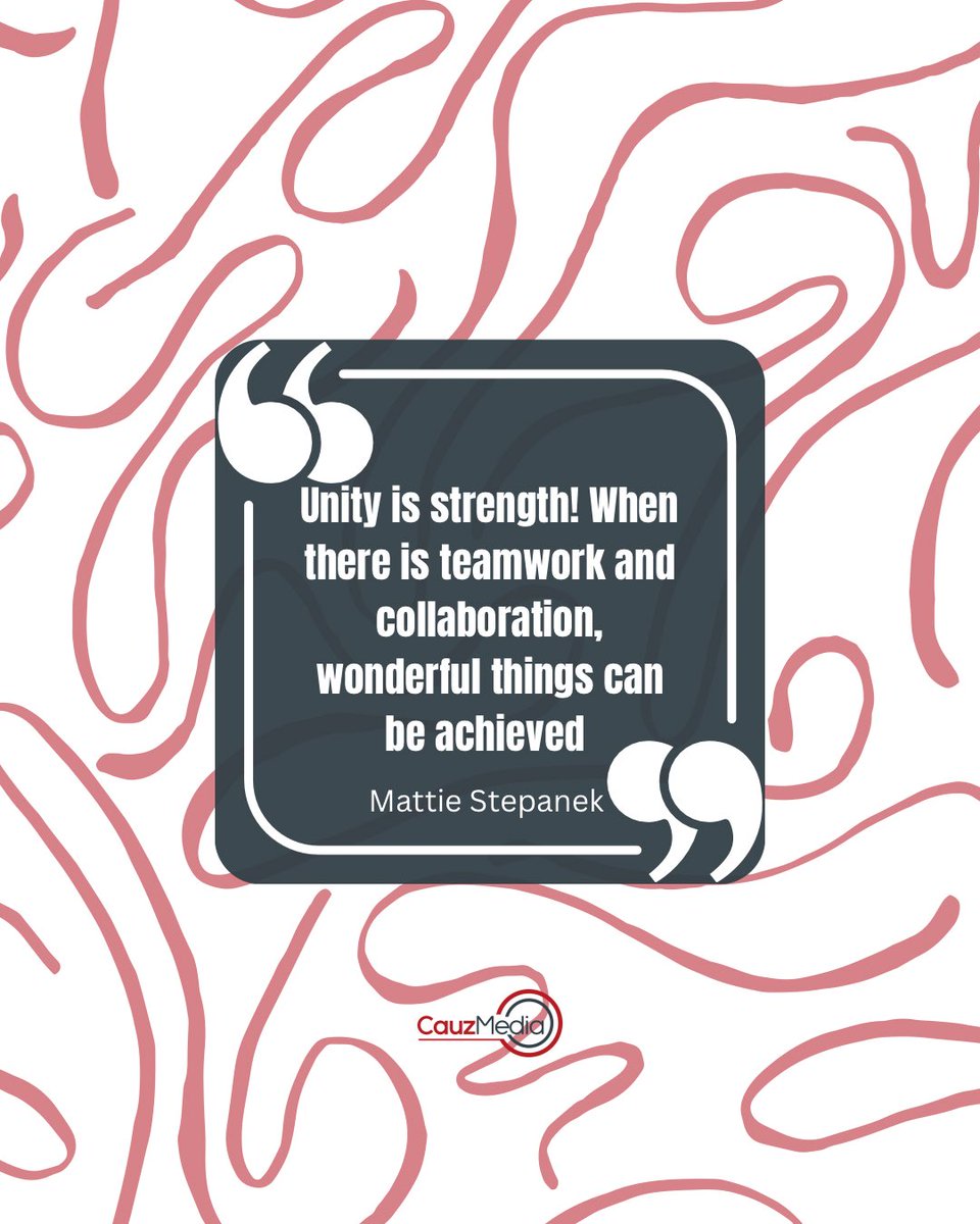 CauzMedia's tweet photo. We are in the midweek and we are using this opportunity to preach on unity.

Like Mattie Stepanek said, Unity is strength! When there is teamwork and collaboration, wonderful things can be achieved. We want to remind you that you cannot do it all, you need a team
#midweekreminder https://t.co/9vgRdhXXnk