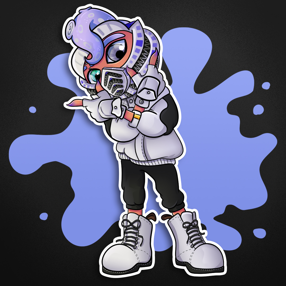 HatchThePigeon's tweet photo. YOU'RE A KID NOW, YOU'RE A SQUID NOW

Commission for @echofighterr 

#Splatoon3 #splatoonoc #splatoon #art #oc https://t.co/RGFRofGCku