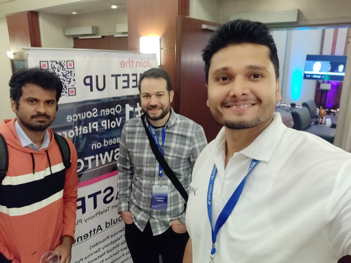 arpitrmodi's tweet photo. #ClueCon2022 is just keep getting more exciting !!!

Day 2 was full of fun and amazing presentations and meeting few of the best people out of the world.

Stay tuned for Day 3 updates.

Thank you @SignalWire and @freeswitch 

Sponsored by @Inextrix https://t.co/T6qS54fsdX
