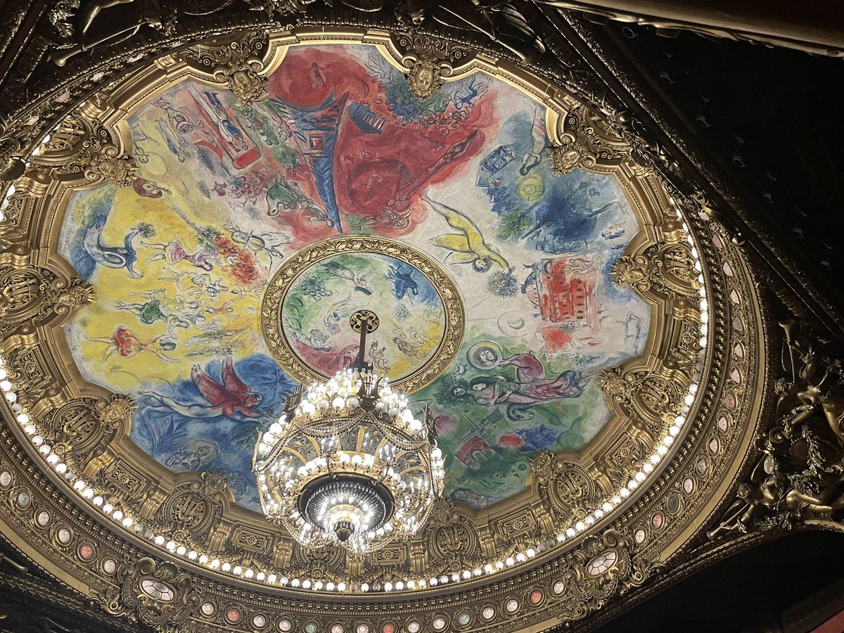 DecCoppinger's tweet photo. Not an opera fan but this building has awesome features #ParisOperaHouse https://t.co/ql4mYW4J57