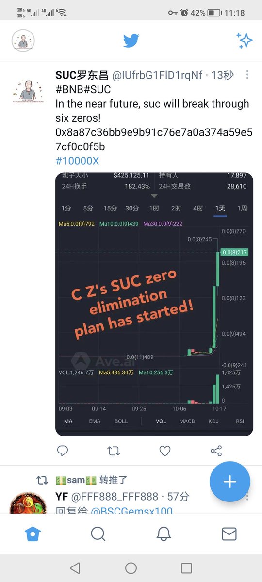 baobo858888's tweet photo. #BNB#SUC
In the near future, suc will break through six zeros!
0x8a87c36bb9e9b91c76e7a0a374a59e57cf0c0f5b
#10000X https://t.co/kae6HA74a5 https://t.co/ViED07G6md