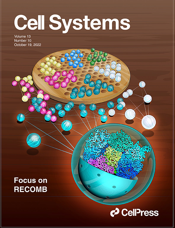 Fast-Higashi is featured on the cover of @CellSystemsCP. Diverse cell types (marbles) can be characterized by single-cell 3D chromatin structures. Fast-Higashi identifies latent correlation of different cells (connections among marbles). cell.com/cell-systems/f…