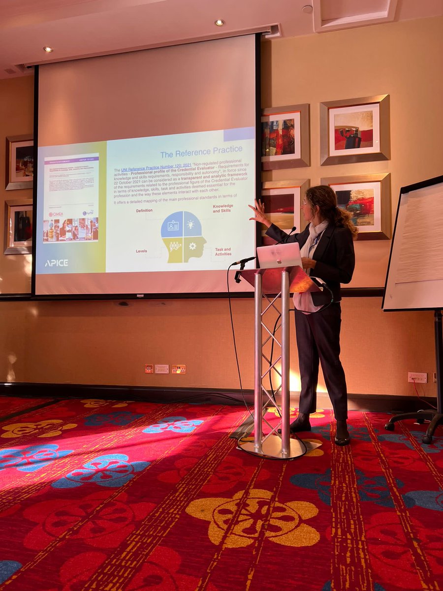 CIMEA_Naric's tweet image. A @CIMEA_Naric delegation is present at the @TAICEP_org 2022 Conference in Glasgow. The birth of #APICE, the first Italian Professional Association of #CredentialEvaluators was presented; we also shared our experience in #cooperation and how #project tools can make the difference