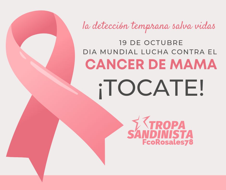 Buenos días, día mundial de la lucha contra el cáncer de mamá,  la detección temprana salva vidas #Nicaragua #CancerDeMama