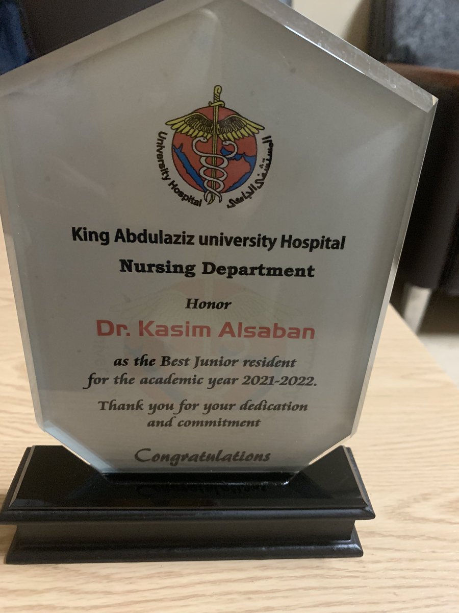 kasim_Alsabban's tweet photo. Thanks God … Best junior resident for the academic year 2021-2022 ❤️ https://t.co/xbkmV5qnIq