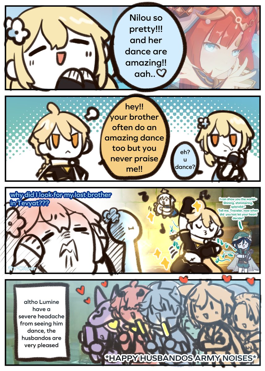 #原神
I liked the meme video where aether danced by using geo elemental skill so much... lol