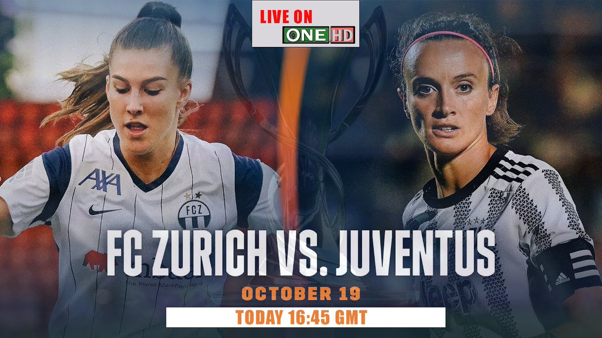 onehdtelevision's tweet photo. ZURICH vs. JUVENTUS Uefa Womens Champions League  (Oct 19, 2022 @ (16:45 GMT) https://t.co/F8viDWJSFD