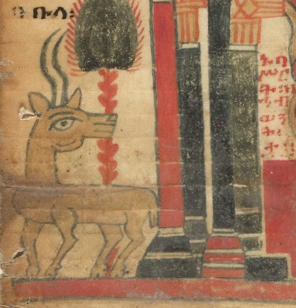 ArtEthiopic's tweet photo. Just some charming bābulā to cheer up your day ❤️ #babula #ባቡላ #animal #africanart #EthiopianManuscripts #EthiopianArt https://t.co/bG8HOx6pcA