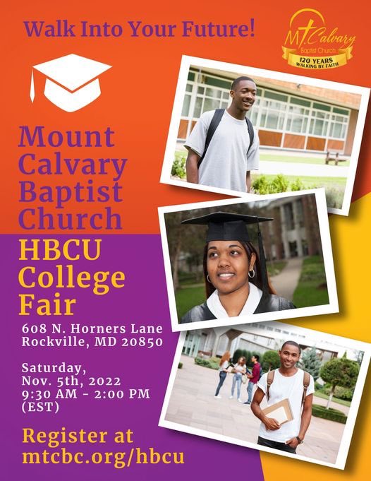 Register today for the upcoming HBCU college fair! Registration link in our profile!