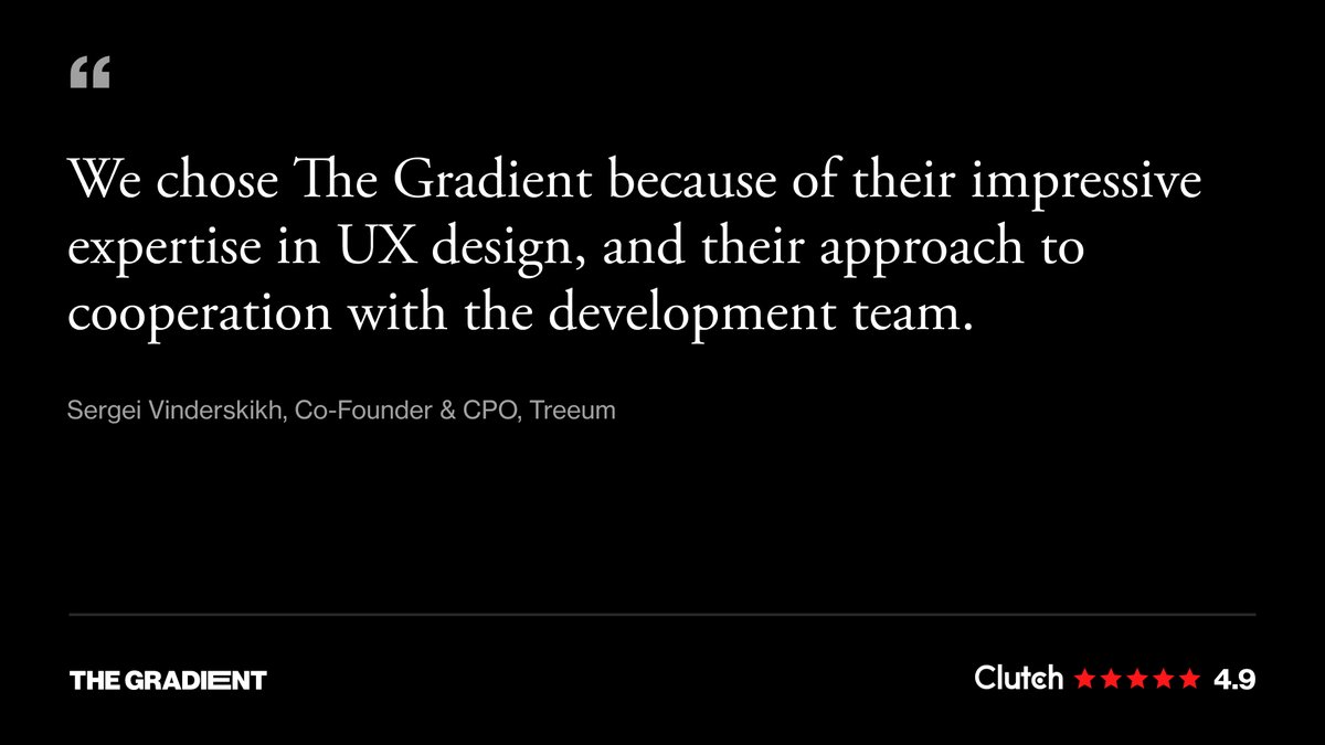 The__Gradient's tweet image. This year we took the challenge to design an app for investing focused on first-time investors in the Ukrainian market. Despite the ongoing war in Ukraine, the app was successfully launched and garnered thousands of users. 🙌🏻

Read our client’s review: clutch.co/profile/gradie…